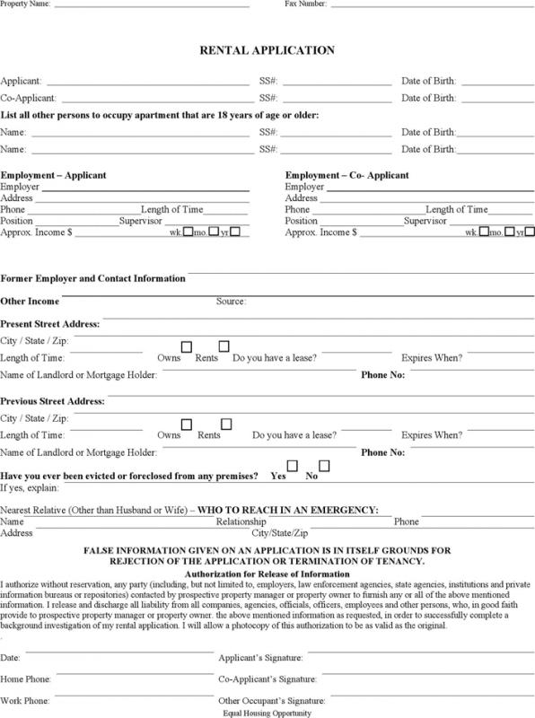 Rental Agreement Month To Month Template Business