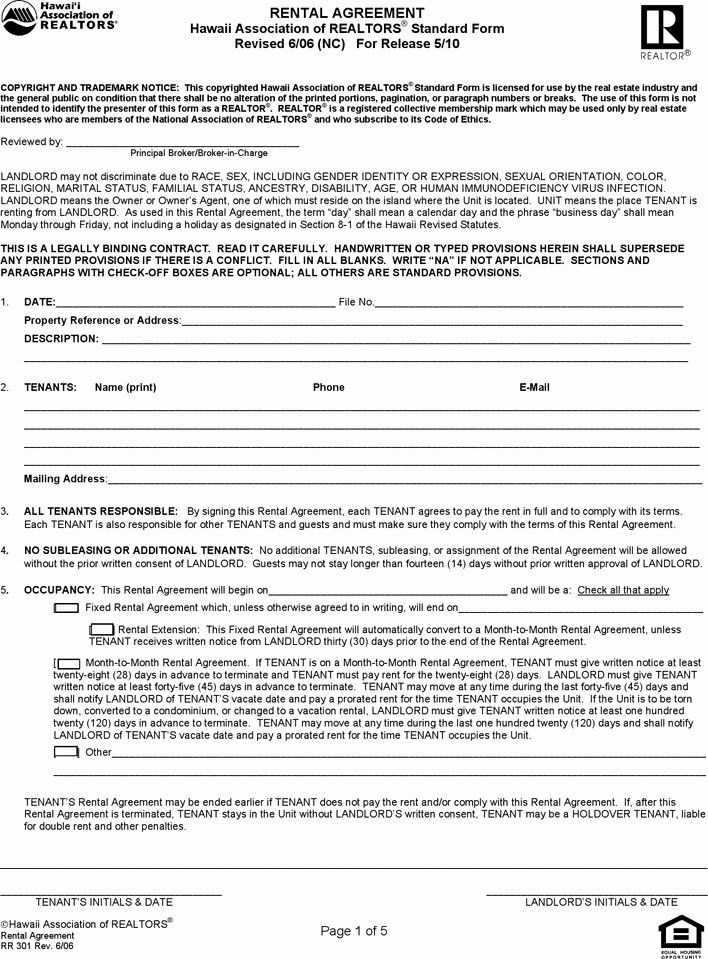 Rental Application Form Nc Fresh Nc Residential Rental Agreement 