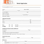 Rental Application Form Template Awesome 17 Printable Rental