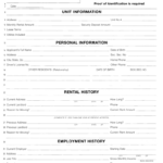 Rental Application Wisconsin Fill Online Printable Fillable Blank