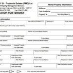 Rental Forms Documents Century 21 Prudential Estates Richmond BC