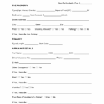 Sample Free Rental Application Form Pdf Word Eforms Home Rental