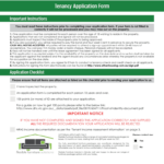 Tenancy Application Form Fill Online Printable Fillable Blank