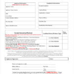 Tenant Credit Check Form Pdf