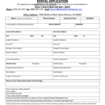 Westside Rentals Application Form Fill Online Printable Fillable